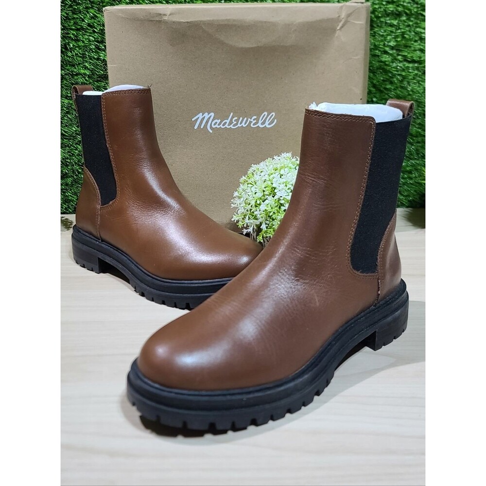 Madewell The Bradley Chelsea Lugsole Boots - Stable US Women's 7.5 NEW